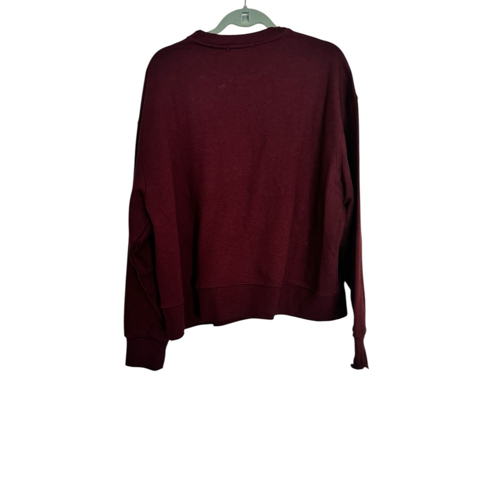 WeWoreWhat Burgundy Crewneck Sweatshirt - Picture 3 of 5